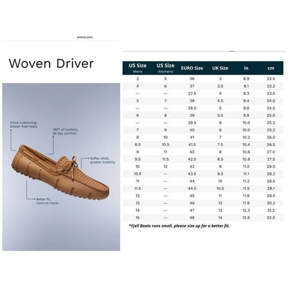 NEW Men’s Ice Blue SWIMS Woven Driver Loafers - Picture 2 of 9